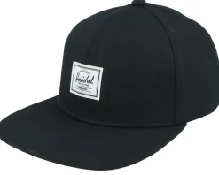 Whaler 6 Panel Cap Black Snapback - Herschel