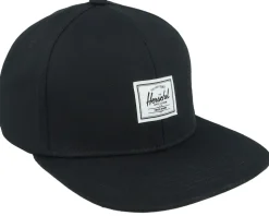 Whaler 6 Panel Cap Black Snapback - Herschel