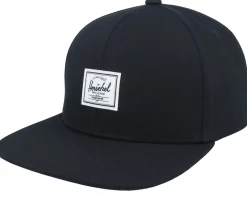 Whaler 6 Panel Cap Black Snapback - Herschel