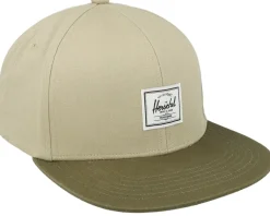 Whaler 6 Panel Cap Irish Cream/Ivy Green Snapback - Herschel