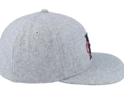 Whaler Classic 6 Panel Hsc Crest Heather Light Grey Snapback - Herschel