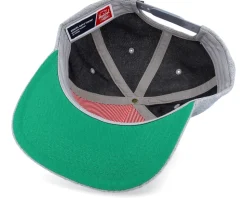 Whaler Classic 6 Panel Hsc Crest Heather Light Grey Snapback - Herschel