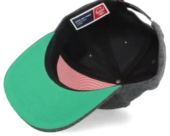 Whaler Classic 6 Panel Hsc Crest Heather Black Snapback - Herschel