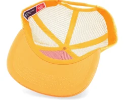 Whaler Mesh Classic Logo Safety Orange Trucker - Herschel