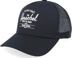 Whaler Tall Mesh Cap Black A-Frame Trucker - Herschel