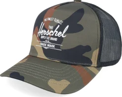 Whaler Tall Mesh Cap Woodland Camo A-Frame Trucker - Herschel