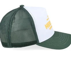 Whaler Tall Mesh Shop Cap Green/White/Yellow A-Frame Trucker - Herschel