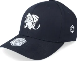 White Dragon D20 Black Flexfit - Critiql Hit