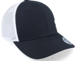 White Fish Hook Logo Black/White Trucker - Skillfish