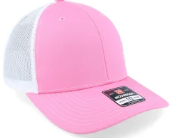 White Fish Hook Logo Pink/White Trucker - Skillfish