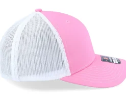 White Fish Hook Logo Pink/White Trucker - Skillfish