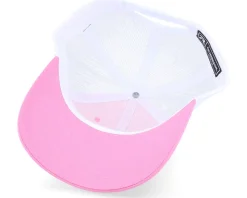 White Fish Hook Logo Pink/White Trucker - Skillfish