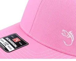 White Fish Hook Logo Pink/White Trucker - Skillfish