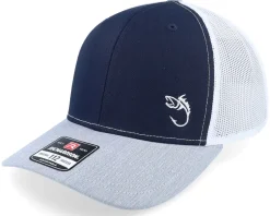White Fish Hook Logo Pink/White Trucker - Skillfish