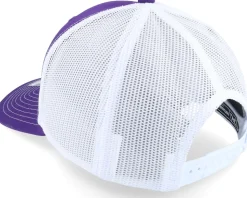 White Fish Hook Logo Purple/White Trucker - Skillfish