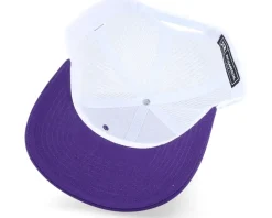 White Fish Hook Logo Purple/White Trucker - Skillfish