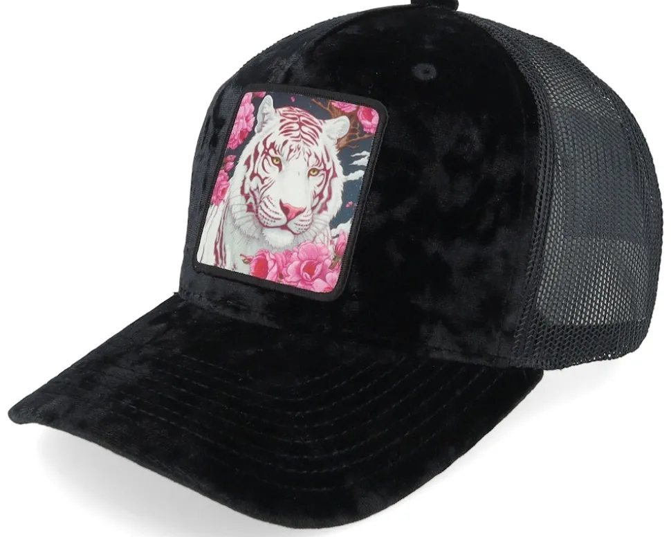 White Panther Black Velvet Trucker - Iconic