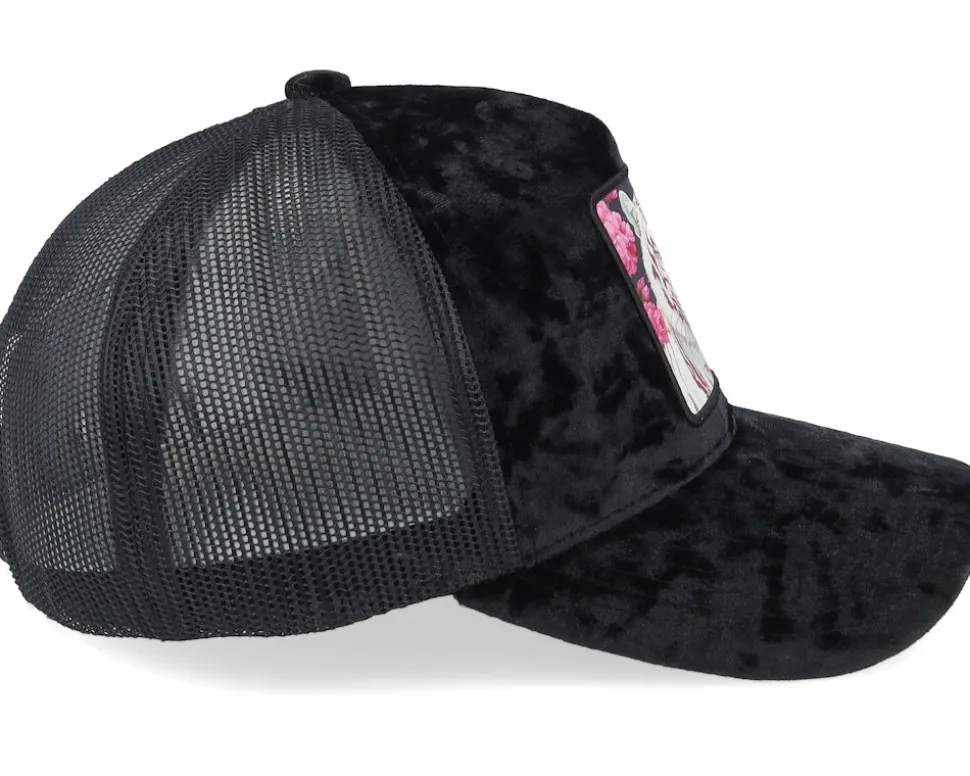 White Panther Black Velvet Trucker - Iconic