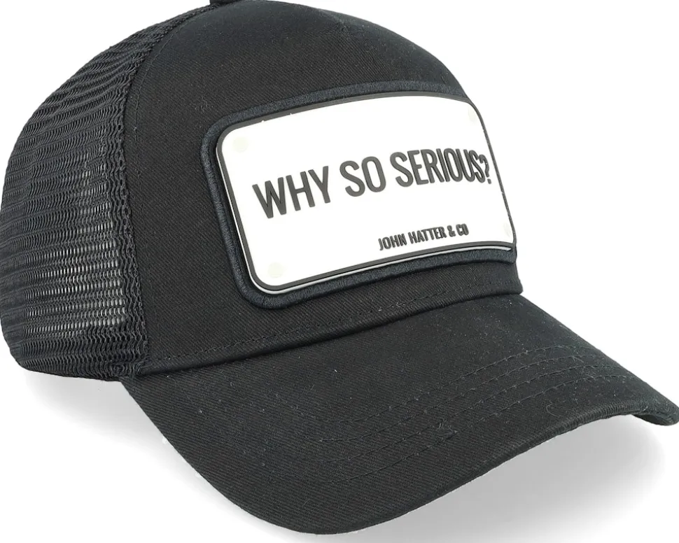 Why So Serious? Black Trucker - John Hatter & Co