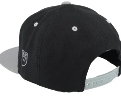 Wild Beard Movember Black/Silver Snapback - Bearded Man