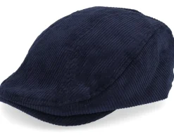 Wild Corduroy Sixpence Dark Brown Flat Cap - Upfront