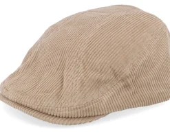 Wild Corduroy Sixpence Khaki Flat Cap - Upfront