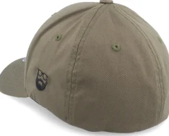 Wild Life Axe Logo Olive Flexfit - Bearded Man