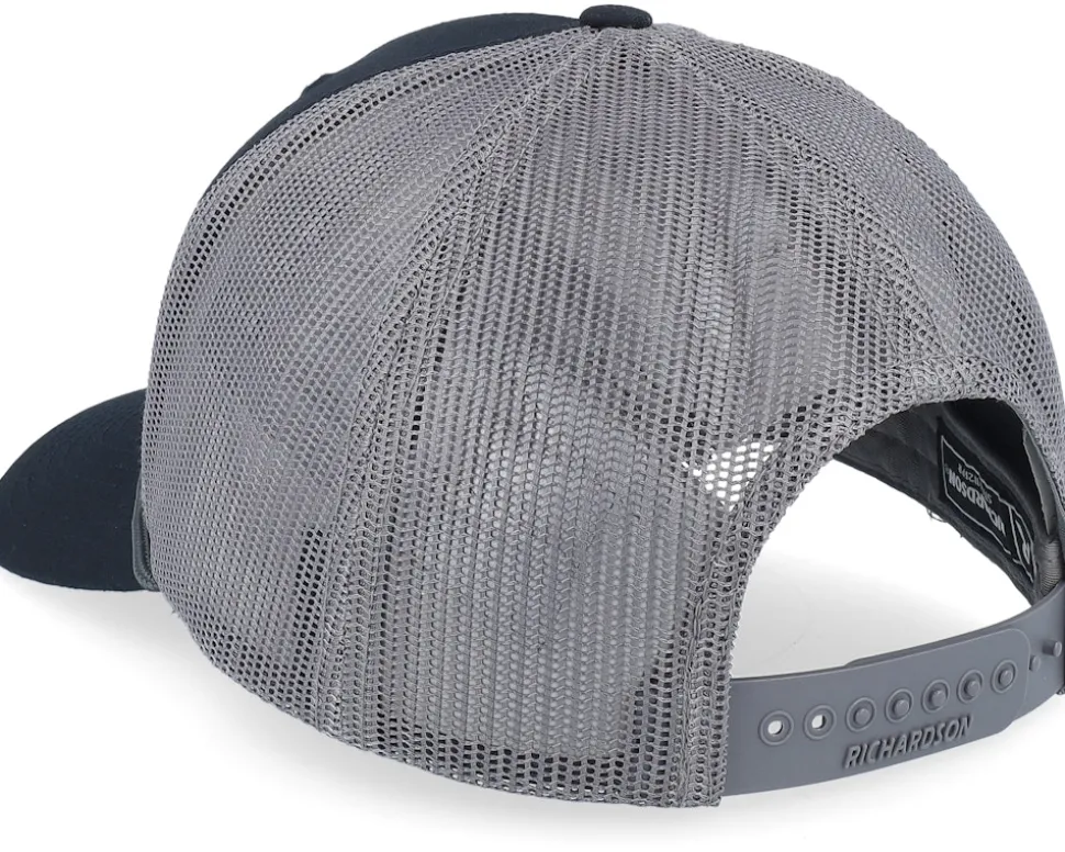 Wildlife Eagle Big Patch Black/Charcoal Rope A-Frame Trucker - Wild Spirit