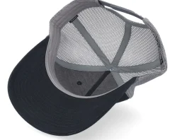 Wildlife Eagle Brown Patch Black/Charcoal Rope A-Frame Trucker - Wild Spirit