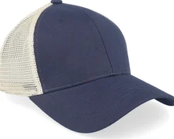 Wilja Blue/Beige High Crown Trucker Cap - Wei