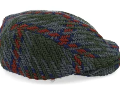 Willey Checked Sixpence Army Flat Cap - Upfront