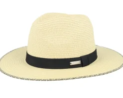 Wimbledon Natural Straw Hat - Coal