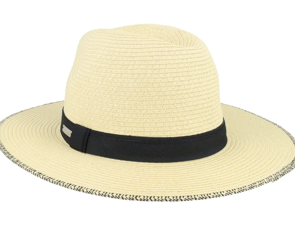 Wimbledon Natural Straw Hat - Coal