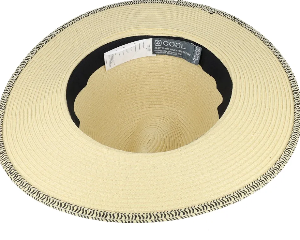 Wimbledon Natural Straw Hat - Coal