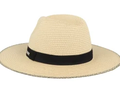 Wimbledon Natural Straw Hat - Coal