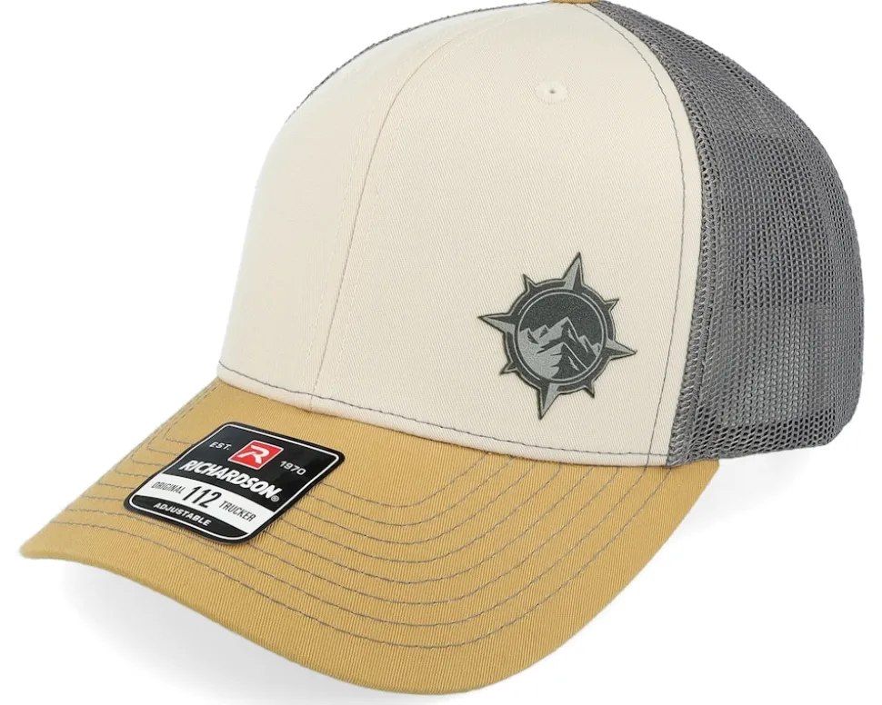 Windrose Mountain Patch Beige/Grey/Amber Gold - Wild Spirit