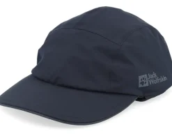 Winter Cap Black Ear Flap 5-Panel - Jack Wolfskin