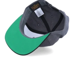 Wire Logo Charcoal/Black Snapback - Bearded Man