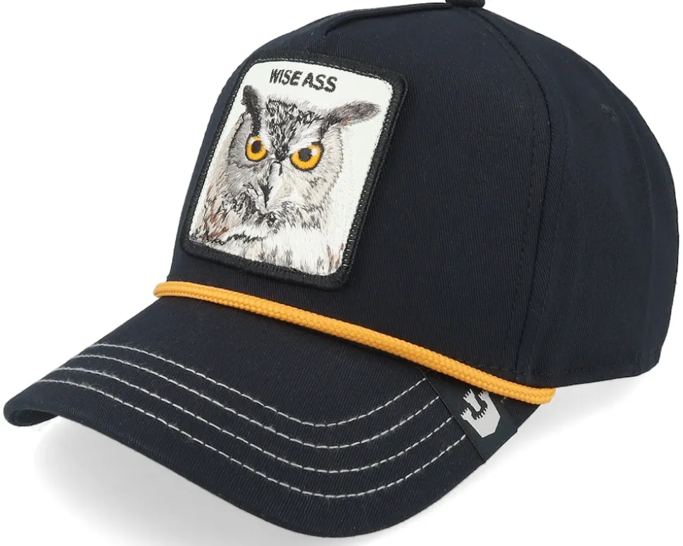 Wise Owl 100 Black Twill A-Frame Adjustable - Goorin Bros.