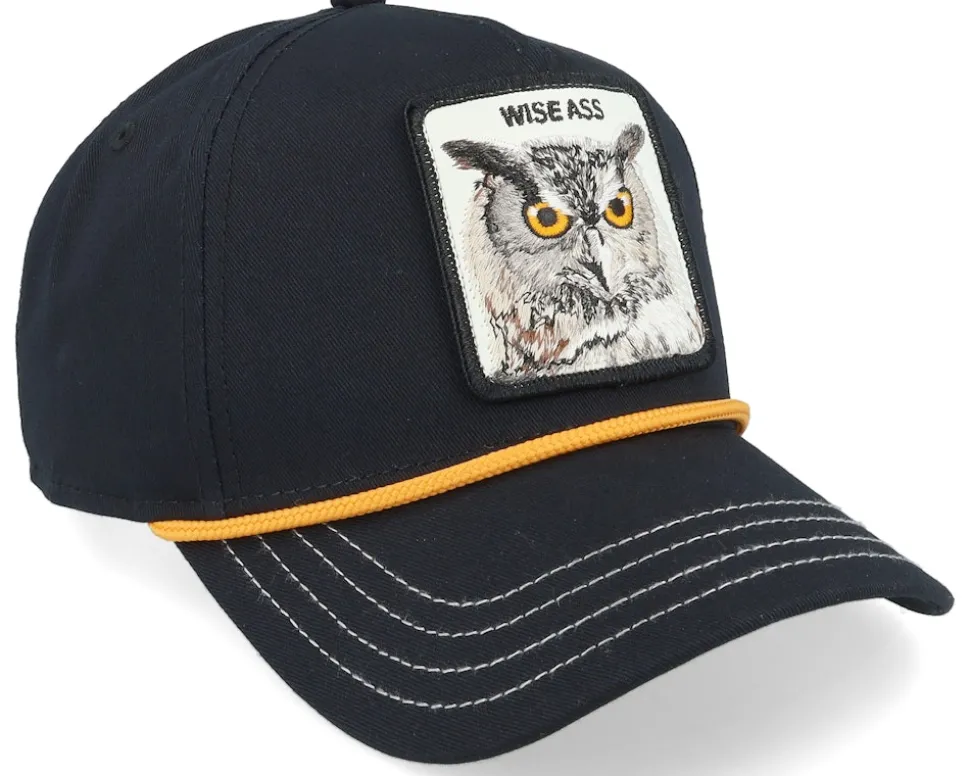 Wise Owl 100 Black Twill A-Frame Adjustable - Goorin Bros.