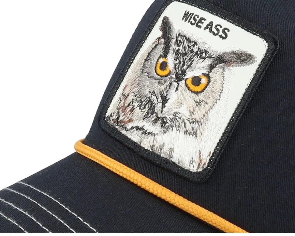 Wise Owl 100 Black Twill A-Frame Adjustable - Goorin Bros.