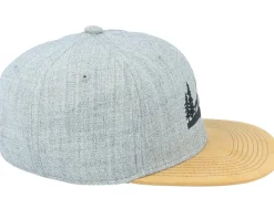Wolf Nature Silhouette Grey/Suede Snapback - Wild Spirit