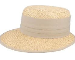 Women Cap Nature-Linen Straw Hat - Seeberger