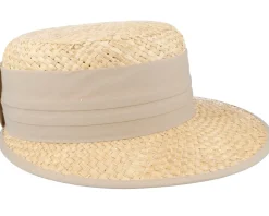 Women Cap Nature-Linen Straw Hat - Seeberger