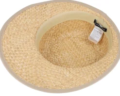 Women Cap Nature-Linen Straw Hat - Seeberger