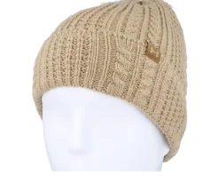 Women Halftime Cable Knit Beanie Camel Cuff - Under Armour