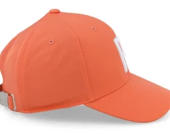 Womens P Cap Hot Coral Bright/White Adjustable - Puma