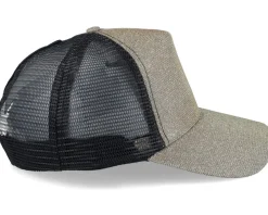 Womens Ponytail New York Sparkle Cap Gold Trucker - Result