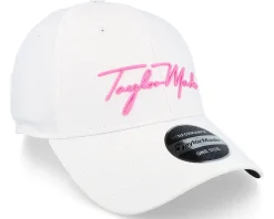 Womens Script White/Pink Adjustable - Taylor Made