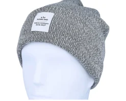 Wood Patch Beanie Light Heather Cuff - SQRTN